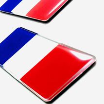 フランス 国旗 アルミ ステッカー CITROEN シトロエン DS7 ベルランゴ c3 4 ルノー カングー リフター プジョー PEUGEOT 3008 2008 5008 FR_画像3