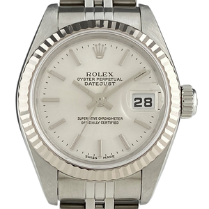 ロレックス ROLEX デイトジャスト 79174 腕時計 SS WG 自動巻き シルバー レディース 【中古】