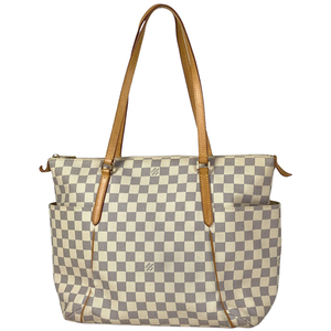 ルイ・ヴィトン Louis Vuitton トータリー GM ショルダーバッグ 肩掛け トートバッグ ダミエアズール ホワイト N51263 レディース 【中古】