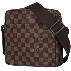 ルイ・ヴィトン Louis Vuitton オラフ PM 肩掛け 斜め掛け ショルダーバッグ ダミエ ブラウン N41442 レディース 【中古】