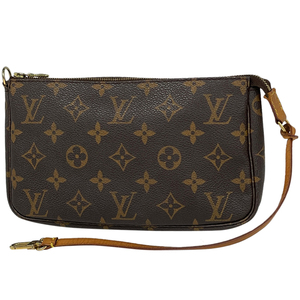 ルイ・ヴィトン Louis Vuitton ポシェット アクセソワール メイク コスメ アクセサリーポーチ モノグラム ブラウン M51980 レディース 中古