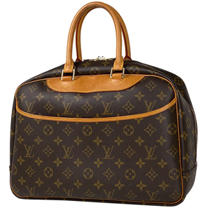 ルイ・ヴィトン Louis Vuitton ドーヴィル 手提げ ボーリングヴァニティ ハンドバッグ モノグラム ブラウン M47270 レディース 【中古】