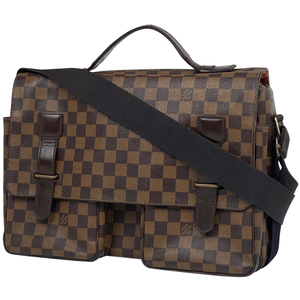 ルイ・ヴィトン Louis Vuitton ブロードウェイ 斜め掛け ショルダーバッグ ダミエ ブラウン N42270 レディース 【中古】