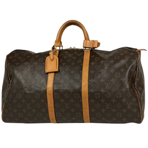 ルイ・ヴィトン Louis Vuitton キーポル 55 ハンドバッグ 旅行 ビジネス ボストンバッグ モノグラム ブラウン M41424 レディース 【中古】