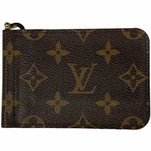 ルイ・ヴィトン Louis Vuitton ポルトフォイユ パンス マネークリップ 札 カード入れ 二つ折り財布 モノグラム ブラウン M66543 中古