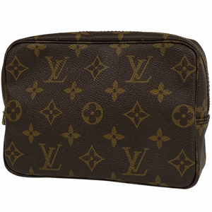 ルイ・ヴィトン Louis Vuitton トゥルース トワレット 18 メイク コスメ セカンドバッグ 化粧ポーチ モノグラム ブラウン M47526 中古