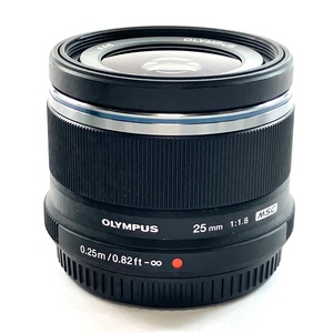 オリンパス OLYMPUS M.ZUIKO DIGITAL 25mm F1.8 ブラック 一眼カメラ用レンズ（オートフォーカス） 【中古】