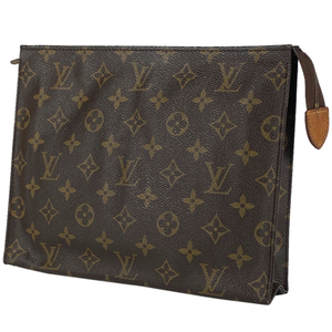 ルイ・ヴィトン Louis Vuitton ポッシュ トワレット 26 小物入れ 化粧ポーチ モノグラム ブラウン M47542 レディース 【中古】