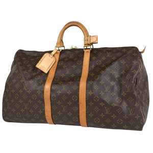 ルイ・ヴィトン Louis Vuitton キーポル 55 ハンドバッグ 旅行 ビジネス ボストンバッグ モノグラム ブラウン M41424 レディース 【中古】