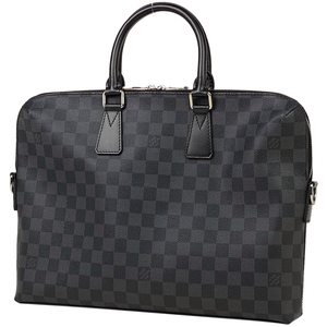 ルイ・ヴィトン Louis Vuitton ポルト ドキュマン ジュール 2WAY ビジネスバッグ ダミエグラフィット ブラック N48224 メンズ 中古