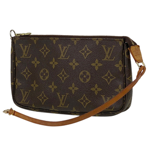 ルイ・ヴィトン Louis Vuitton ポシェット アクセソワール メイク コスメ アクセサリーポーチ モノグラム ブラウン M51980 レディース 中古