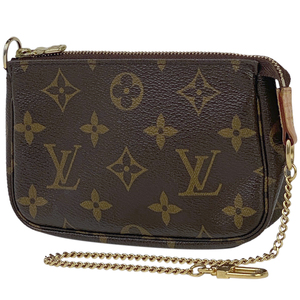 ルイ・ヴィトン Louis Vuitton ミニ ポシェット アクセソワール アクセサリーポーチ モノグラム ブラウン M58009 レディース 【中古】