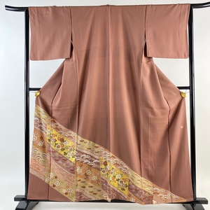  color tomesode length 159cm sleeve length 64cm M... pine bamboo plum . gold paint small legume color silk beautiful goods super goods [ used ]