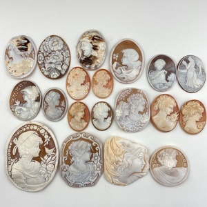  loose unset jewel material set sale cameo ( shell ) loose 216.1g rank D[ used ]