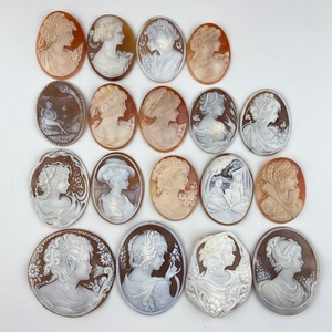  loose unset jewel material set sale cameo ( shell ) loose 202.3g rank D[ used ]