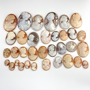  loose unset jewel material set sale cameo ( shell ) loose 202.4g rank D[ used ]