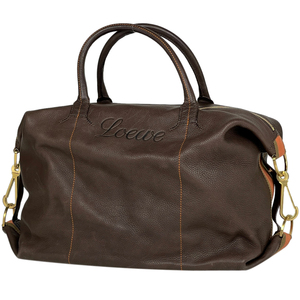  Loewe LOEWE Logo сумка "Boston bag" ручная сумочка путешествие сумка "Boston bag" кожа Brown женский [ б/у ]