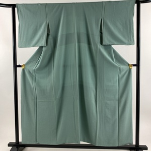  undecorated fabric length 155.5cm sleeve length 61cm S. light green silk super goods [ used ]