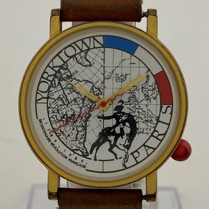 [ утиль ] Alain * порог двери be нагрудник nAlain Silberstein Франция переворот 200 годовщина наручные часы кварц [ б/у ]