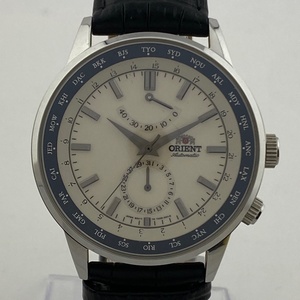 [ junk ] Orient ORIENT power reserve GMT Date wristwatch self-winding watch [ used ]