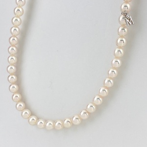  Mikimoto MIKIMOTO pearl design necklace platinum pearl The Best of The Best necklace Pt1000 K18 pearl lady's [ used ]