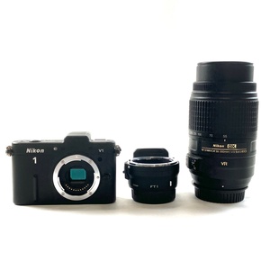  Nikon Nikon 1 V1 + AF-S DX NIKKOR 55-300mm F4.5-5.6G ED VR[ junk ] digital mirrorless single-lens camera [ used ]