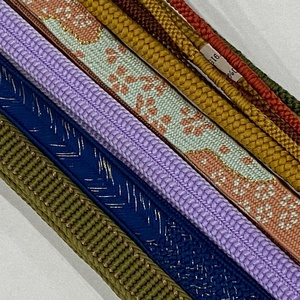 帯締め 優品 帯締めの5本セット 薄紫 正絹 和装小物 【中古】