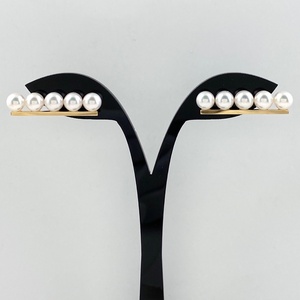 tasakiTASAKI balance plus earrings YG yellow gold earrings pearl pearl earrings K18 750 pearl lady's [ used ]