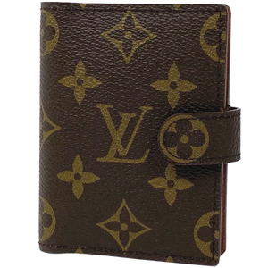 ルイ・ヴィトン Louis Vuitton アジェンダ ミニ システム手帳 カードケース モノグラム ブラウン R20007 レディース 【中古】