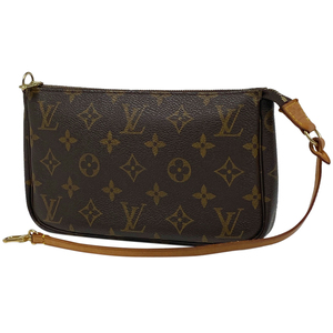 ルイ・ヴィトン Louis Vuitton ポシェット アクセソワール メイク コスメ アクセサリーポーチ モノグラム ブラウン M51980 レディース 中古