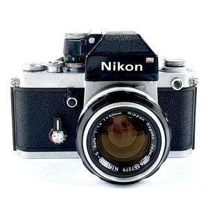 ニコン Nikon F2 フォトミック シルバー+NIKKOR-S Auto 50mm F1.4 非Ai［ジャンク品］フィルムマニュアルフォーカス一眼レフカメラ【中古】