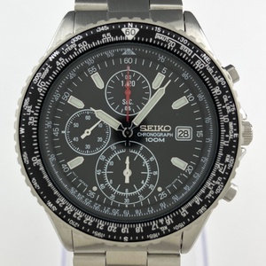 【ジャンク品】 セイコー SEIKO パイロット クロノグラフ デイト 腕時計 クォーツ 【中古】