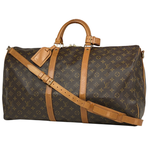 ルイ・ヴィトン Louis Vuitton キーポル バンドリエール 55 旅行 出張 ボストンバッグ モノグラム ブラウン M41414 レディース 【中古】