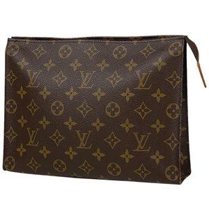 【ジャンク品】ルイ・ヴィトン Louis Vuitton ポッシュ トワレット 26 化粧ポーチ モノグラム ブラウン M47542 レディース 中古