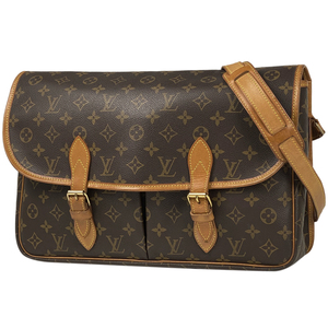 ルイ・ヴィトン Louis Vuitton ジベシエール GM 斜め掛け M42249 M42246 ショルダーバッグ モノグラム ブラウン レディース 【中古】