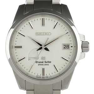 セイコー SEIKO グランドセイコー スプリングドライブ パワーリザーブ SBGA015/9R65-0AG1 腕時計 SS シルバー メンズ 【中古】