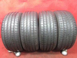 タイヤ 4本 225/45R17 ピレリ PIRELLI CINTURATO P7 (MO) バリ バリ山 溝アリ 送料無料★14850T