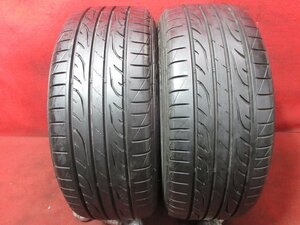 タイヤ 2本 225/55R16 ダンロップ ルマン LEMANS LM 704 溝アリ 送料無料★14921