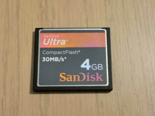 SanDisk サンディスク コンパクトフラッシュ CFカード Ultra 4GB 30MB/s フォーマット済み