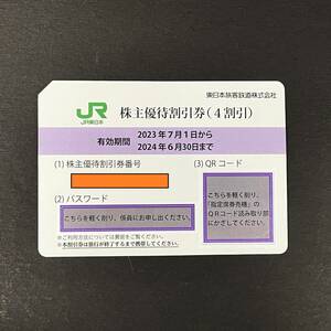 JR東日本 株主優待 割引券 １枚 ◆有効期間 2024年6月30日まで　（管理番号C）