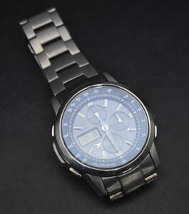 W5-171 [ present condition goods ] CASIO Casio OCEANUS Oceanus 0CW-500TDJ radio wave solar chronograph titanium men's wristwatch operation not yet verification 