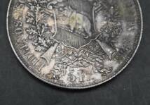 W5-96 【現状品】 スイス ベルン 射撃祭記念 5フラン 銀貨 1885年 古銭 硬貨 アンティークコイン 当時物 重さ約25.1g_画像4