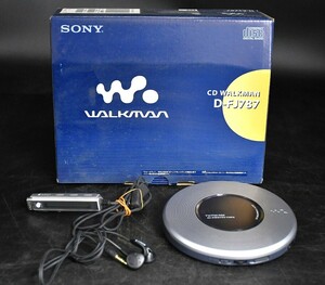 NY5-134[ present condition goods ]SONY CD Walkman D-FJ787 TV/FM/AM portable CD player Sony audio operation verification settled secondhand goods storage goods 