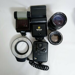 ジャンクまとめ売り Canon Pentax含むフィルムカメラ Canon FD 50mm 1.4含むレンズ Nikonストロボ含む 計9個 動作未確認 同梱不可 RJ32の画像5