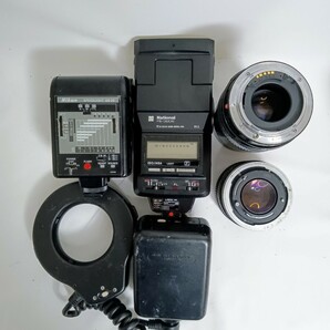 ジャンクまとめ売り Canon Pentax含むフィルムカメラ Canon FD 50mm 1.4含むレンズ Nikonストロボ含む 計9個 動作未確認 同梱不可 RJ32の画像6