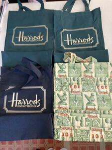 Harrods Harrods 4 point set sale tote bag eko-bag ( postage 710 jpy ..)