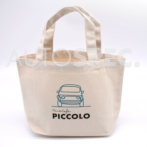 Car&Cafe PICCOLO　オリジナル キャンバス ランチバッグ　ナチュラル　