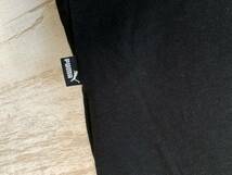 【送料無料】：PUMA　プーマ半袖Tシャツ　黒　ナナメロゴがおしゃれ　130cm_画像3