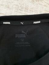 【送料無料】：PUMA　プーマ半袖Tシャツ　黒　ナナメロゴがおしゃれ　130cm_画像5