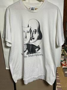 相場以下で！90S USA製 ヴィンテージ シェイクスピア 1992 オールド Tシャツ メンズXL William Shakespeare 